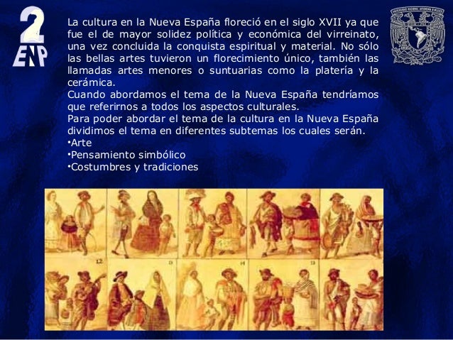 Aspectos culturales en el virreinato