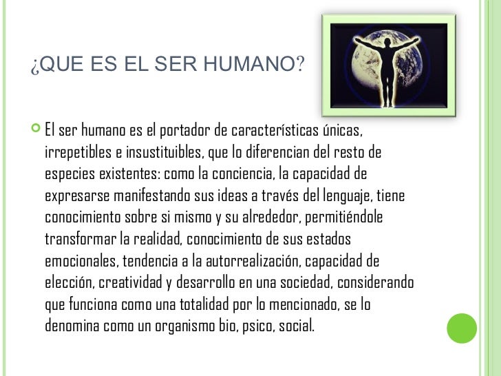 Aspectos del ser humano Aspectos del ser humano