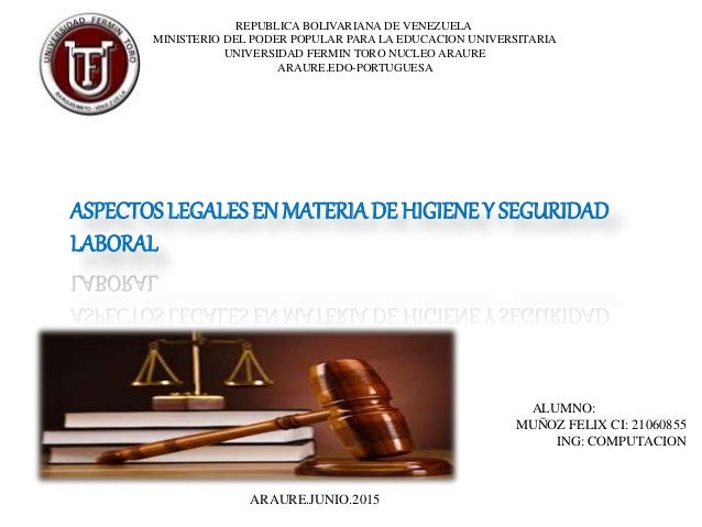 HIGIENE Y SEGURIDAD EN VENEZUELA higiene y seguridad en venezuela: