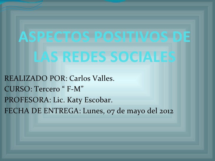 Aspectos Positivos De Las Redes Sociales