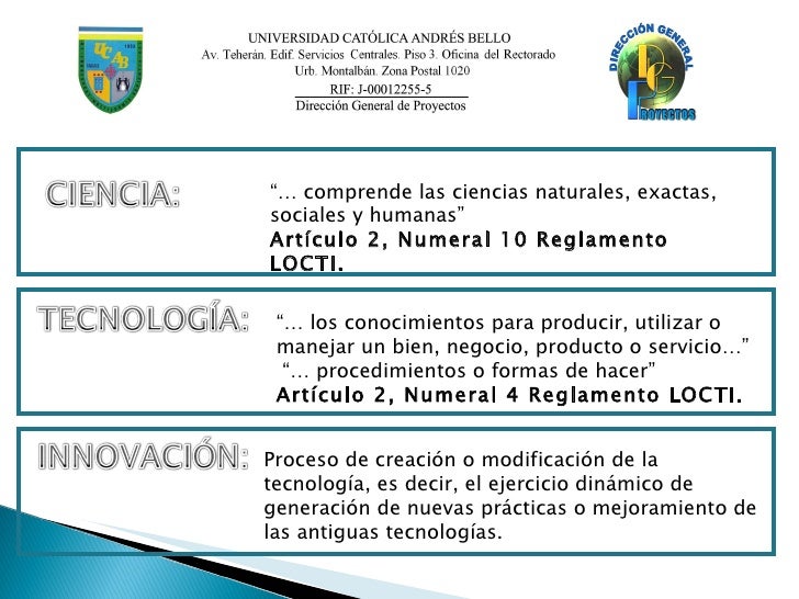 Resultado de imagen para ley organica de tecnologia e innovacion