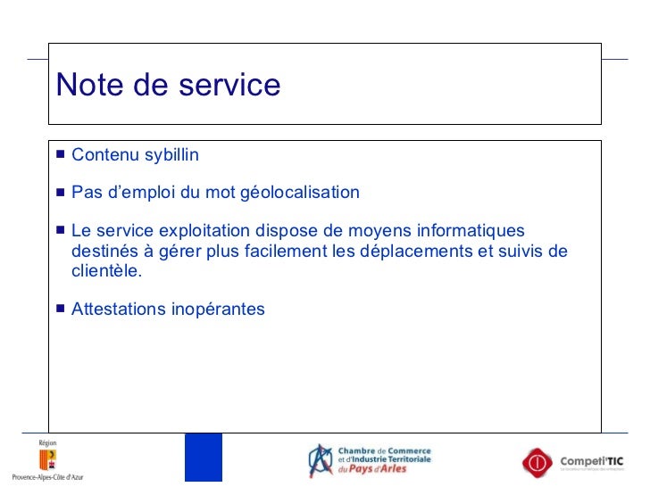 exemple de note de service d’une entreprise