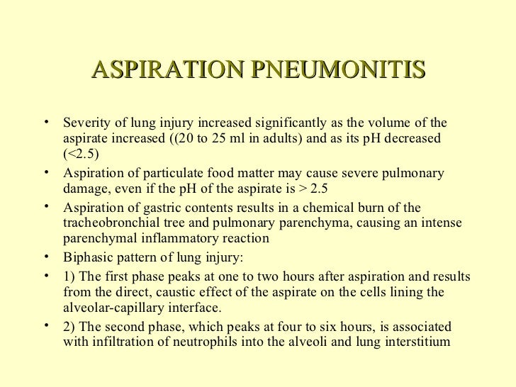 Aspiration Pneumonia