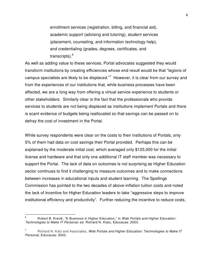 higher education essay