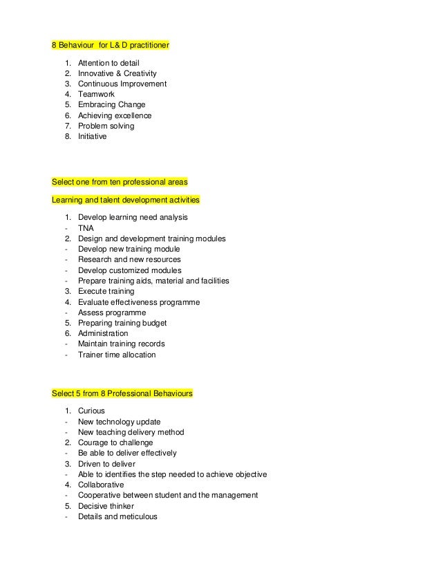 Cipd assignment example tha