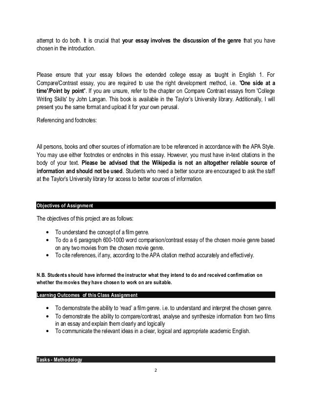 Introduction Of Compare And Contrast Essay