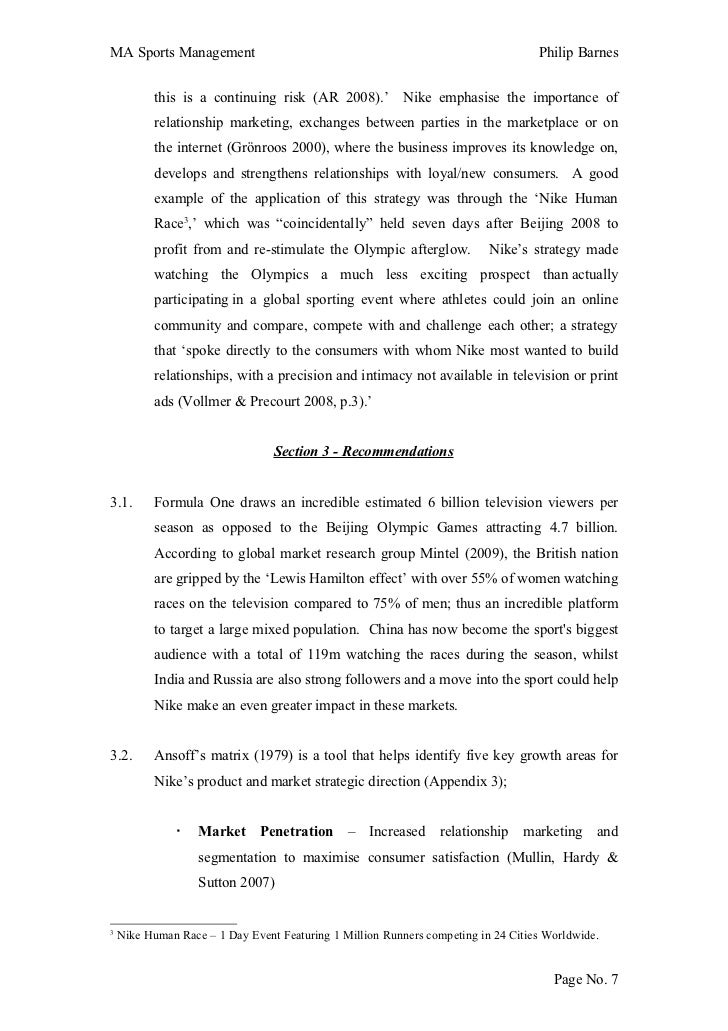 Research paper on marketing management
