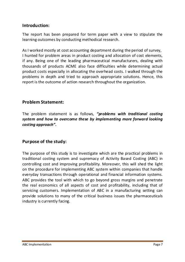 Essay Paper on Management Accounting