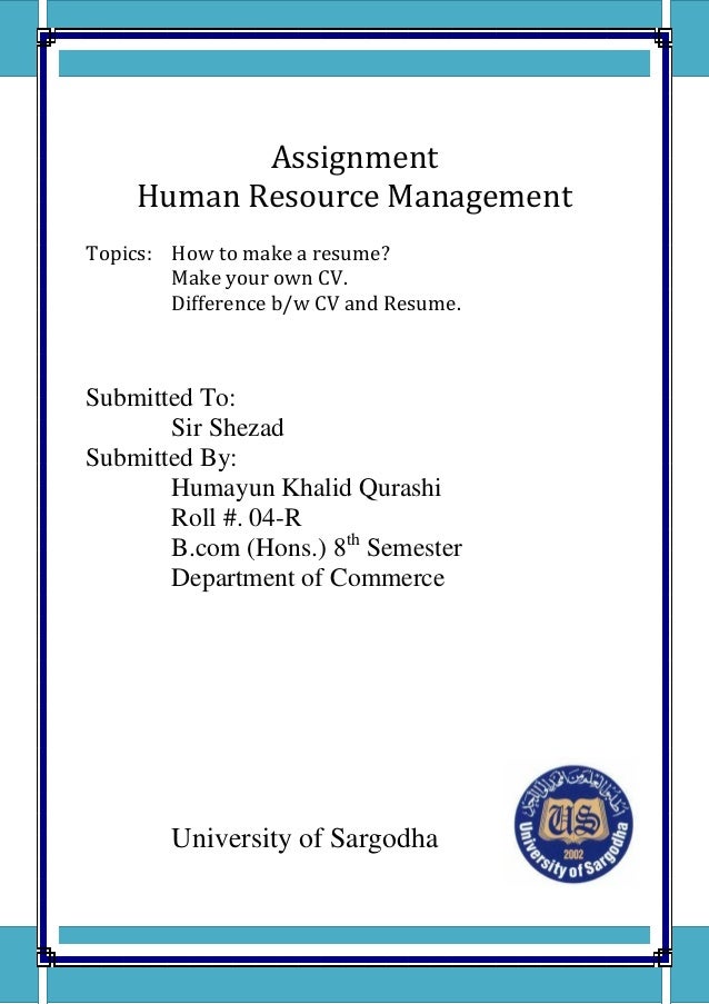 assignment resume 1 638