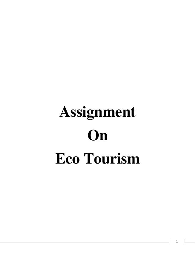 Ecotourism Sustainable Development
