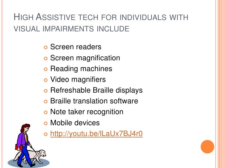 Assistive technology for students with visual impairments