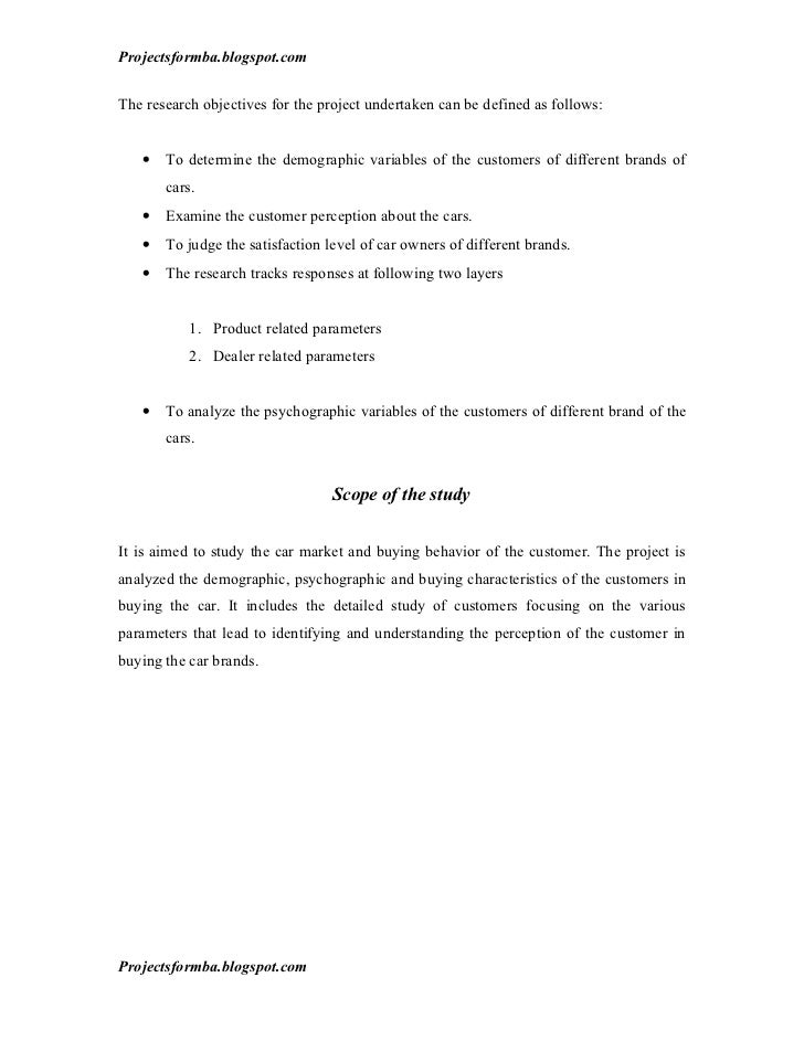 Research paper on buying a car