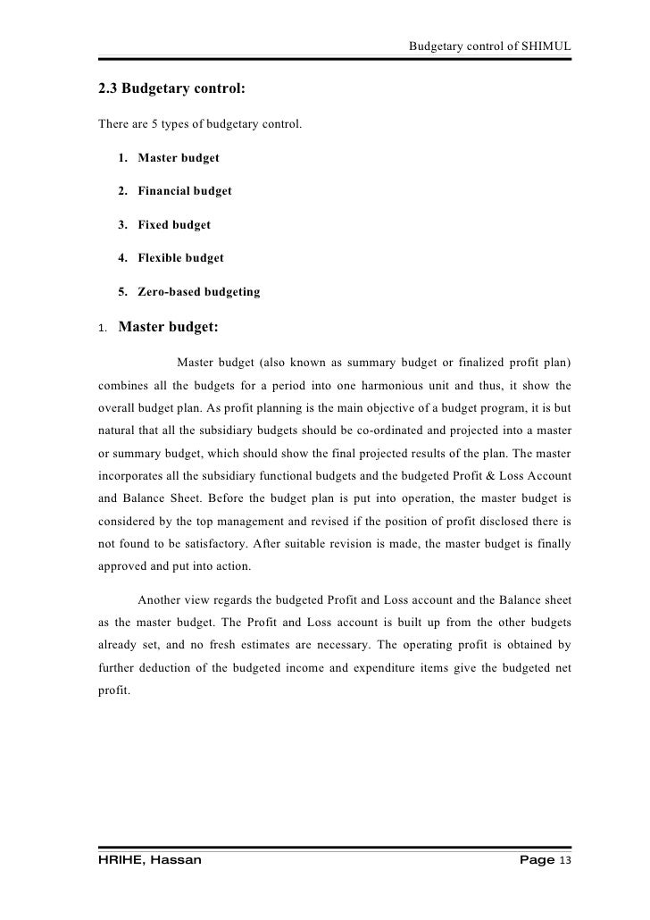 Literature Review On Budgeting Process