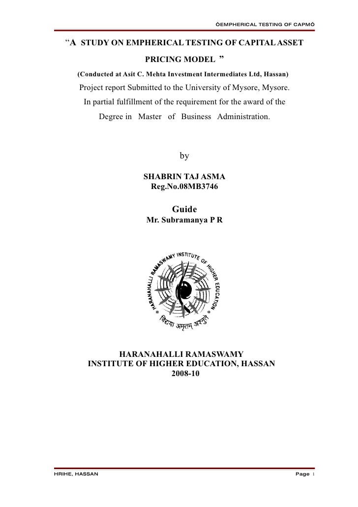 a look at the theory of the capital asset pricing model Capital asset pricing model (capm) definition: an economic theory that describes the relationship between risk and expected return, and serves as a model for the pricing of risky securities. a look at the theory of the capital asset pricing model Capital asset pricing model (capm) definition: an economic theory that describes the relationship between risk and expected return, and serves as a model for the pricing of risky securities.