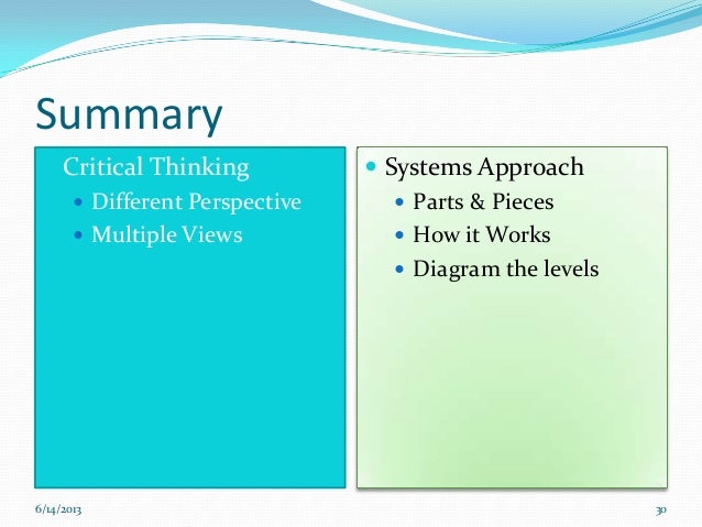 Role of critical thinking in organizational development