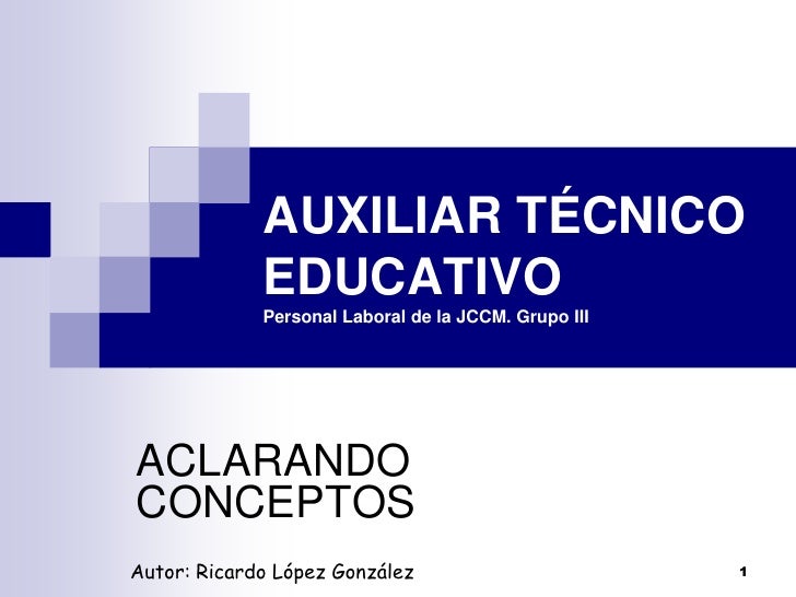 FORO AUXILIAR TECNICO EDUCATIVO foro auxiliar tecnico educativo:
