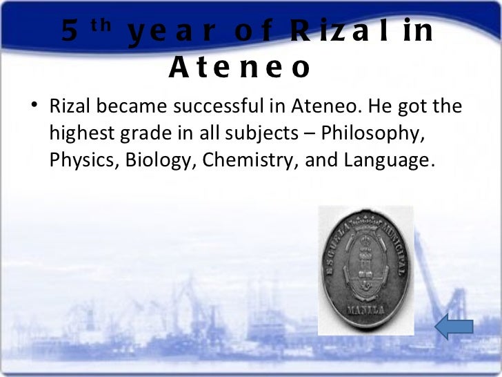 rizal in ateneo A manila student rizal’s ateneo years a manila student: rizal’s ateneo years • ateneo years (1872-1877) 1st year 2nd year 3rd year 4th year 5th year. rizal in ateneo A manila student rizal’s ateneo years a manila student: rizal’s ateneo years • ateneo years (1872-1877) 1st year 2nd year 3rd year 4th year 5th year.