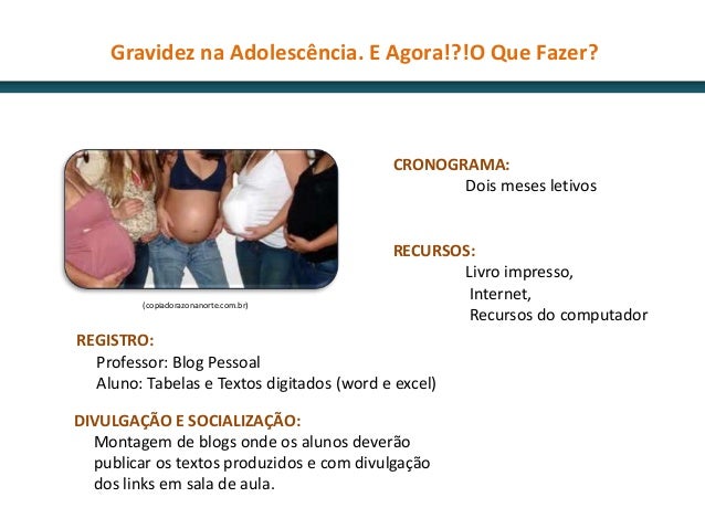 Gravidez na adolescencia artigo cientifico