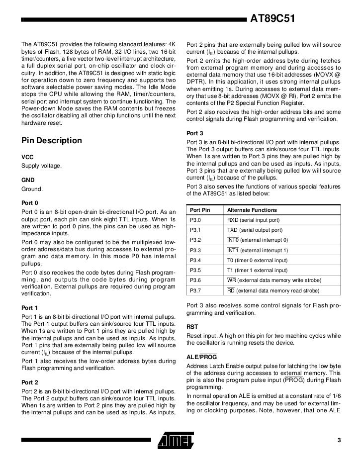 at89c51 instruction
