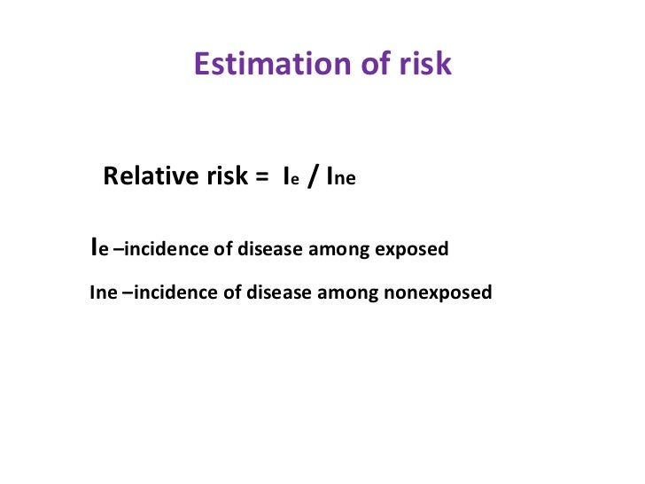 Attributable risk and population attributable risk