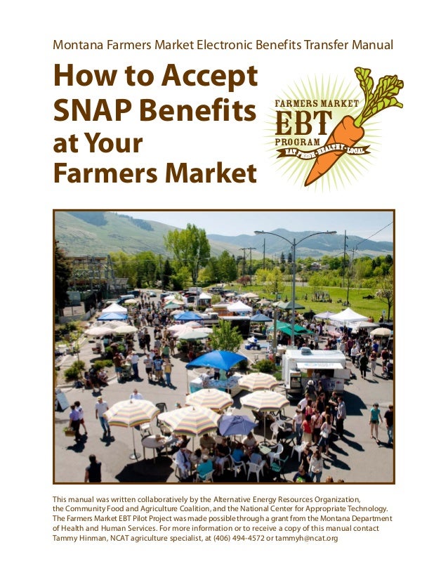 Montana Farmers Market EBT Manual