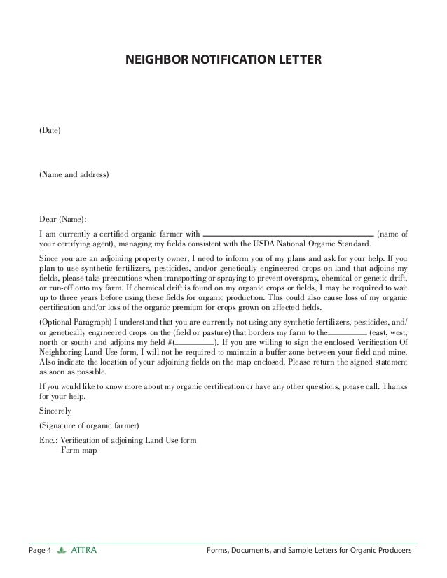 certification letter of address forms documents and sle letters for organic producers certification letter of address forms documents and sle letters for organic producers