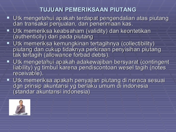 Audit Program Pemeriksaan Piutang Afiliasi