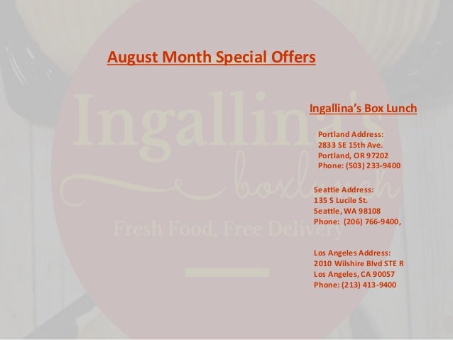 Ingallina's discount coupons