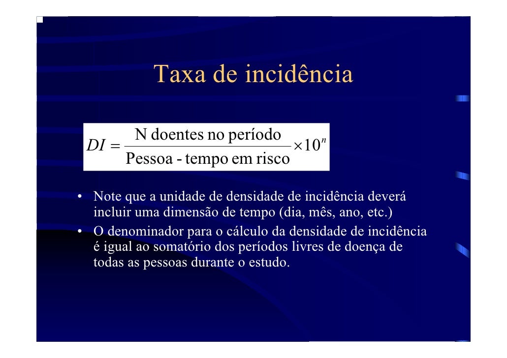 Taxa De Incidencia Formula - RETOEDU