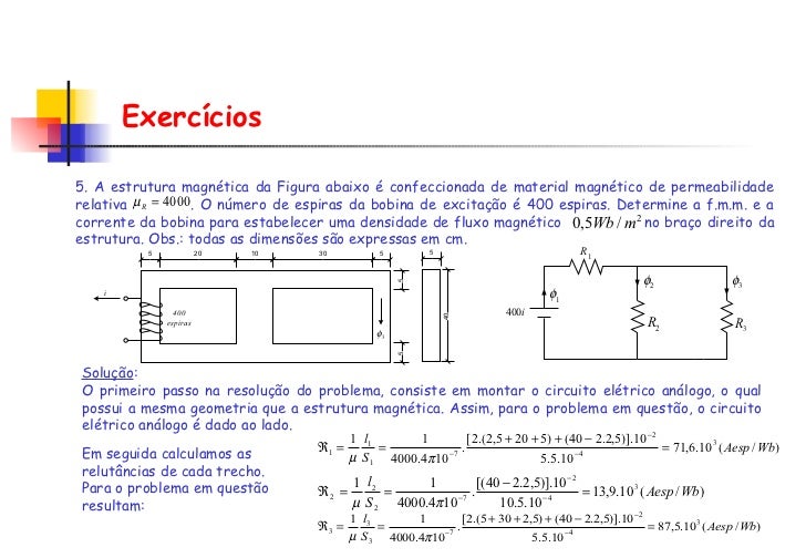 Determine A Relação Entre O Número De Espiras