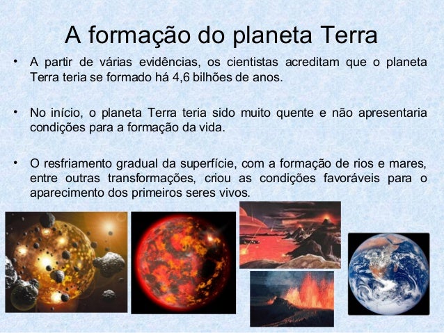 Aula 7º ano - Origem da vida na Terra