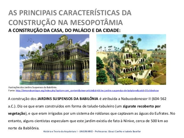 características da construção na mesopotâmia a construção da características da construção na mesopotâmia a construção da