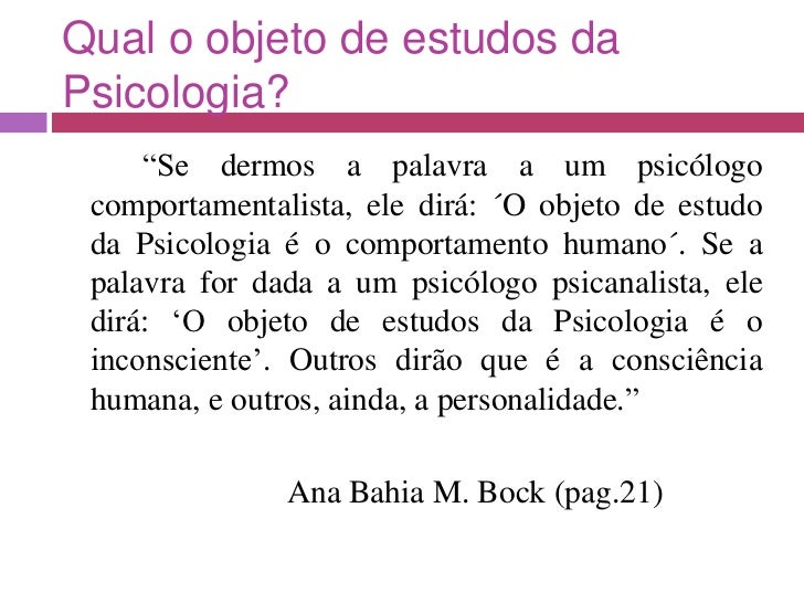 Aula II Os grandes sistemas teóricos em psicologia Aula II Os grandes sistemas teóricos em psicologia