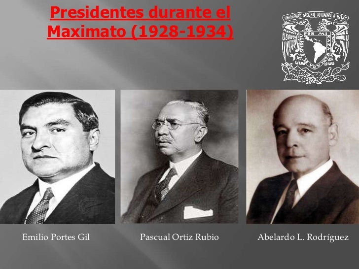 Presidentes Del Maximato Y Su Periodo es.slideshare.net