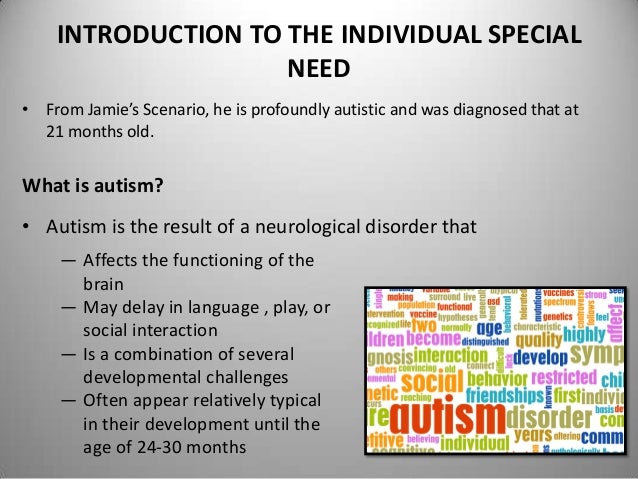 Sample case study of autism