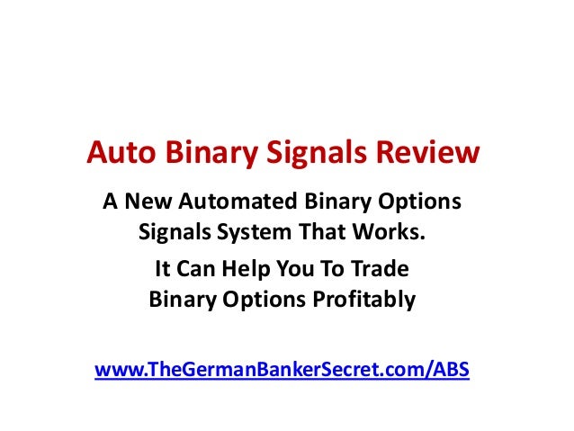 binary options api for automated trading signals