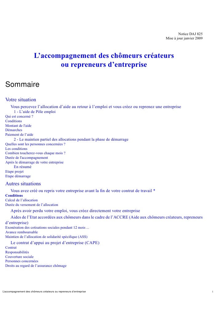 comment declarer assedic auto entrepreneur