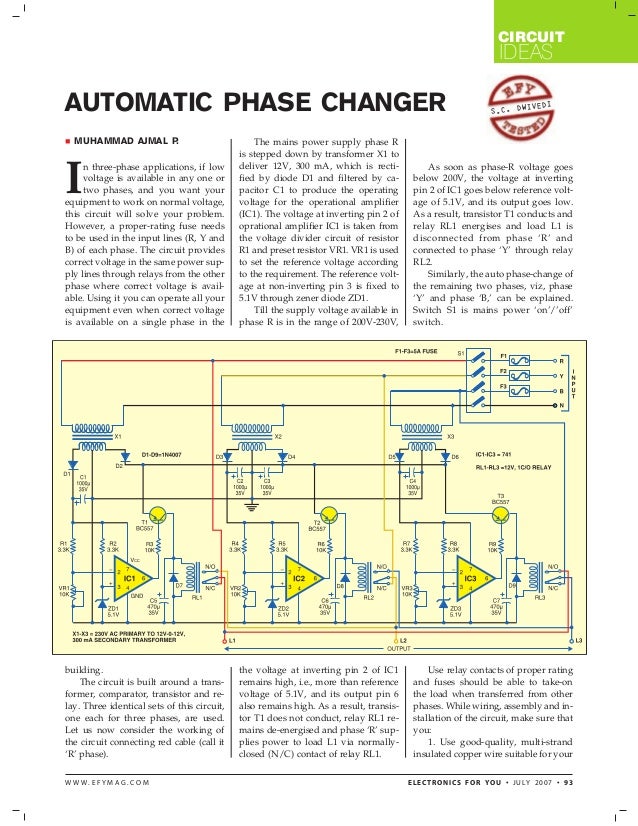 Automatic phase changer