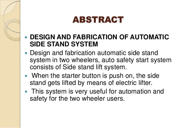 two wheeler mechanism pdf
