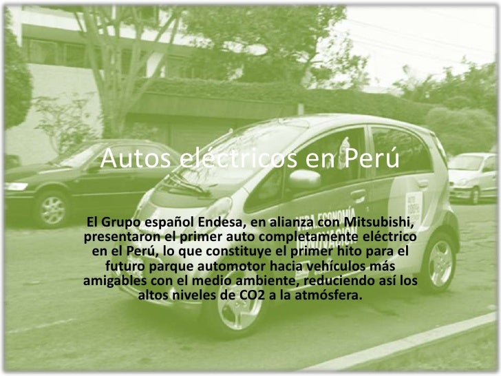 Carros Electricos En Peru
