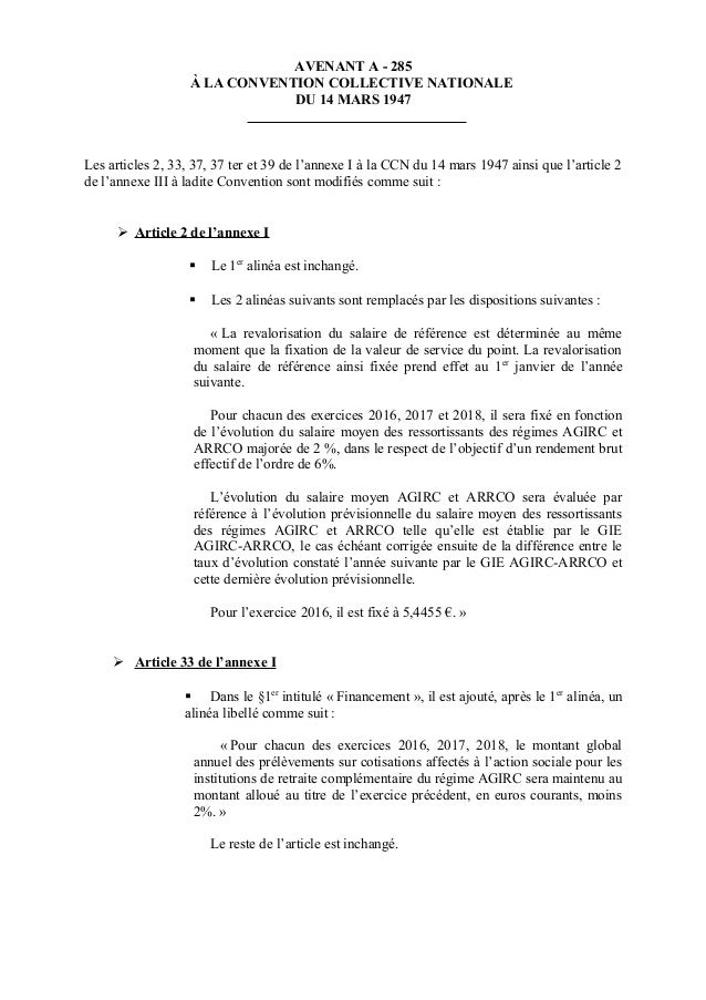 convention collective nationale 14 mars 1947
