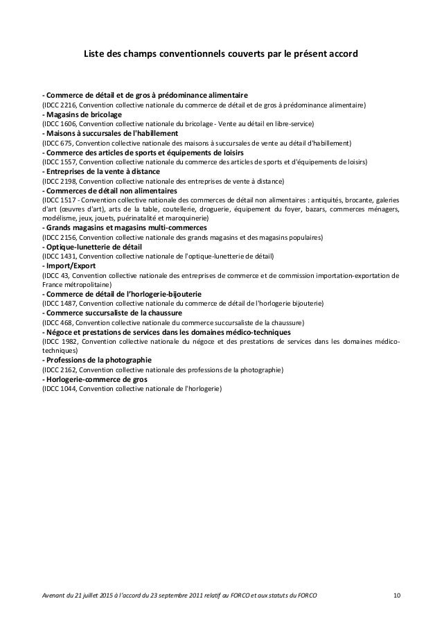 convention collective nationale commerce de detail et de gros a predominance