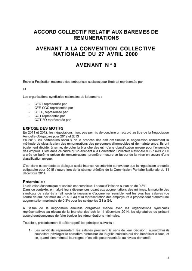 Convention collective nationale du 21 février 2008 — 21/1/2015 Alinéa
