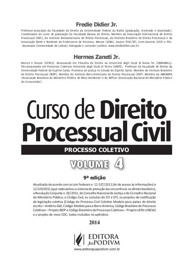 Curso de processo civil fredie didier