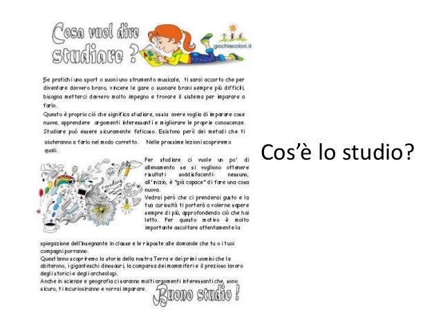 Avvio al metodo di studio - Classe terza scuola primaria. Dal Big Ban…