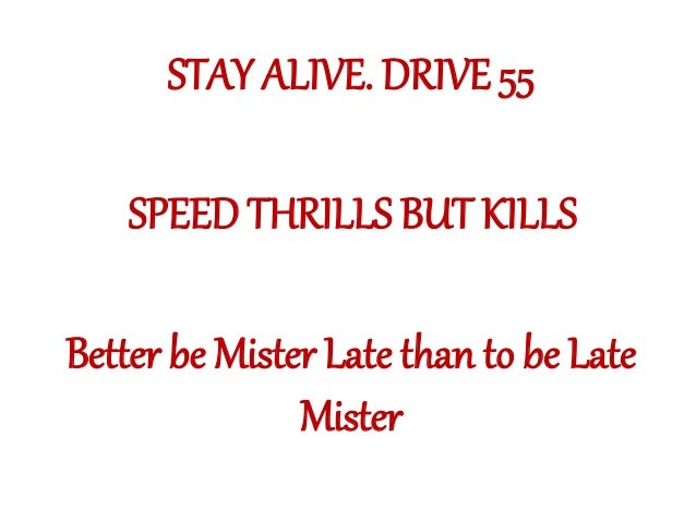Speed thrills but kills; Road deaths up 20%