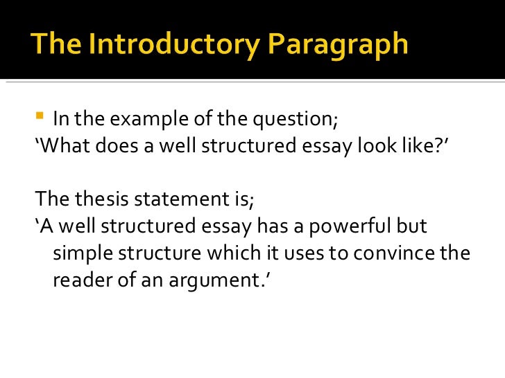 Essay Writing: Writing: How is an essay structured?