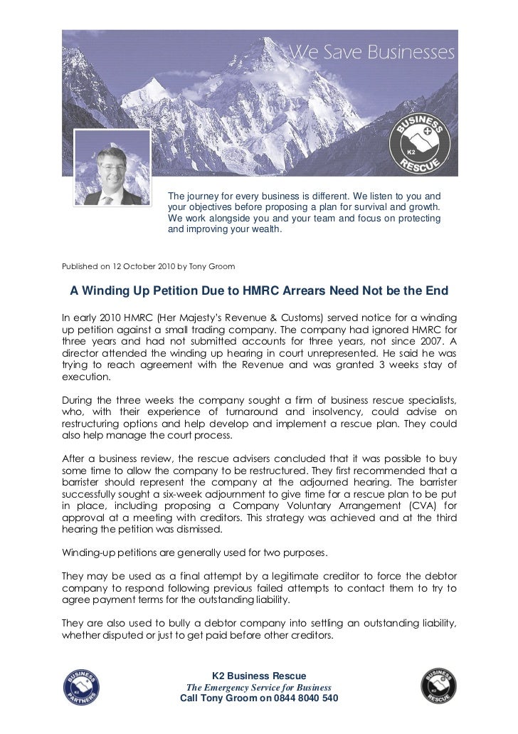 winding petition