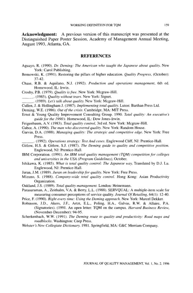 Browse Papers on Total quality management: Topic Results