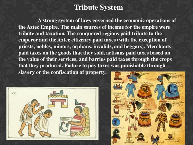 Aztec economic and trade system